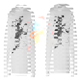 Esqueleto Heavy Metal Guitarrista Rock Música Guitarra Sin Mangas Camiseta de manga larga - Regaloses