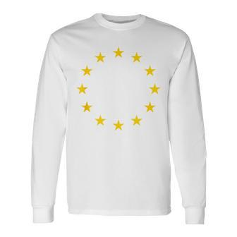 Eu Flag Europe Flag European Union Long Sleeve T-Shirt - Thegiftio UK