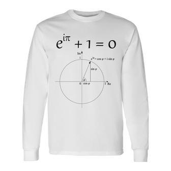 Euler's Identity Mathematical Constants Number Pi Physicist Long Sleeve T-Shirt - Monsterry AU