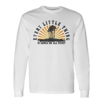 Every Little Thing Is Gonna Be Alright Jamaica Womens Long Sleeve T-Shirt - Monsterry