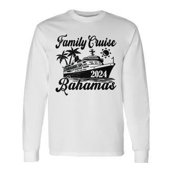 Family Cruise Bahamas 2024 Family Matching Couple Long Sleeve T-Shirt | Mazezy