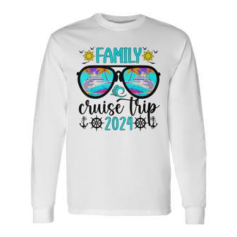 Family Cruise Trip 2024 Vacation Travel Family Cruising Long Sleeve T-Shirt - Thegiftio UK