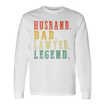 Father's Day 2024 Jobs Husband Dad Lawyer Long Sleeve T-Shirt - Thegiftio UK