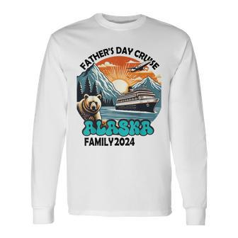 Father's Day Cruise Alaska Family 2024 Holiday Family Group Long Sleeve T-Shirt - Monsterry
