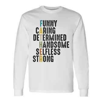 Fathers Day Dad Definition Long Sleeve T-Shirt - Seseable
