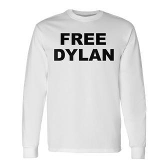 Free Dylan Vandal Novelty Gag American Long Sleeve T-Shirt - Monsterry UK