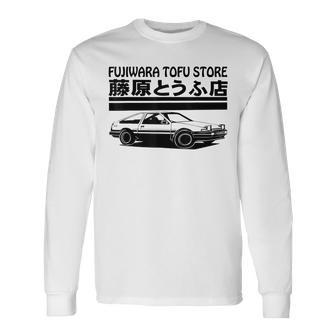 Fujiwara Tofu Store Cars Japanese Driving Long Sleeve T-Shirt - Monsterry UK