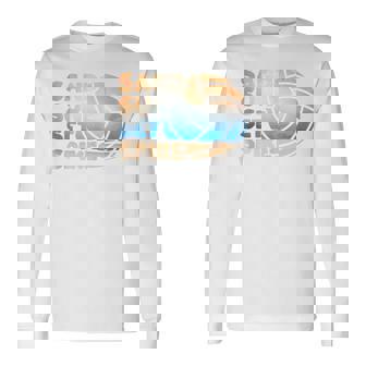 Beach Volleyball Player Vball Quote Sand Sun Set Spike Long Sleeve T-Shirt | Mazezy