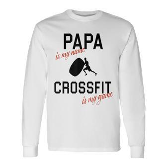 Dad Future Dad Crossfit Game Long Sleeve T-Shirt - Monsterry UK