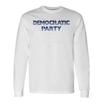 Democratic Party Progressive Long Sleeve T-Shirt - Monsterry DE