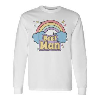 Stag Do Group Set Best Man Long Sleeve T-Shirt - Seseable