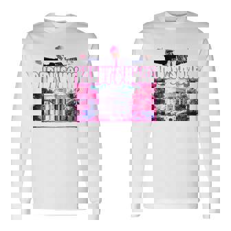 Trump Pink Daddys Home Trump 2024 Long Sleeve T-Shirt - Monsterry