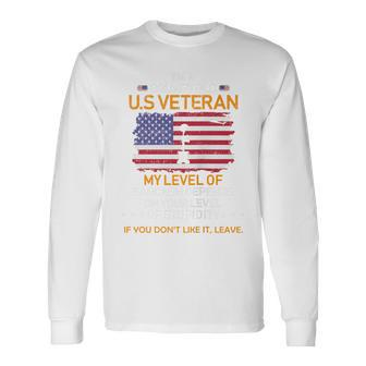 Veterans Dayi'm A Grumpy Old Us Veteran Cool Long Sleeve T-Shirt - Monsterry UK