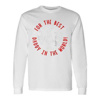 Für Den Besten Daddy Der Weltalentinszwerge Für Papa Raglan Langarmshirts - Geschenkecke