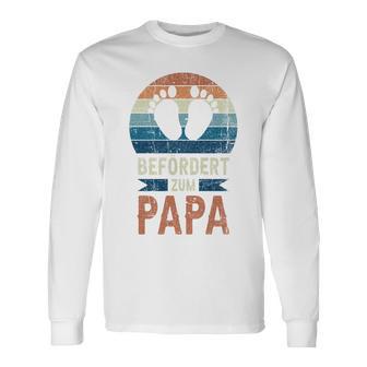 Für Papa Zur Geburt Frischgebackener Papa Retro Langarmshirts - Geschenkecke