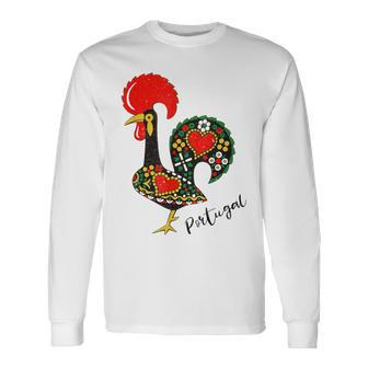 Galo De Barcelos Portuguese Rooster Long Sleeve T-Shirt - Monsterry AU