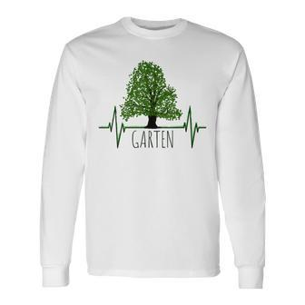 Garden Gardening Gardening Tree Heartbeat Langarmshirts - Seseable