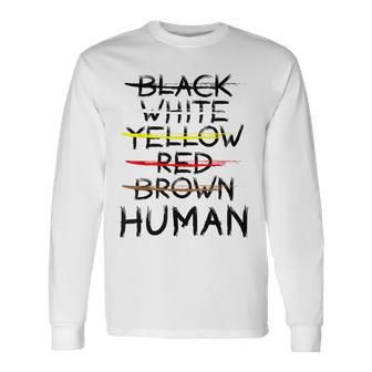 Gegen Rassismus No Racism Human Langarmshirts - Geschenkecke