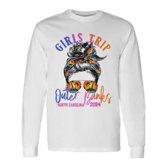 Girls Trip Outer Banks Carolina 2024 Girls Weekend Vacation Long Sleeve T-Shirt | Mazezy CA