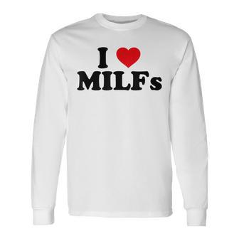 Gracioso Me Encantan Las Milfs I Heart Milfs Camiseta de manga larga - Regaloses