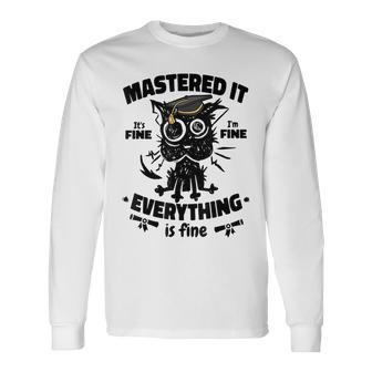 Graduation Masters Degree For Him Her Masters Graduate Long Sleeve T-Shirt | Mazezy