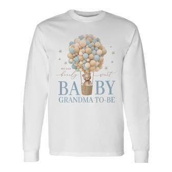 Grandma We Can Bearly Wait Baby Shower Bear Family Matching Long Sleeve T-Shirt - Monsterry AU
