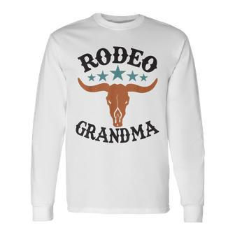 Grandma First Birthday Cowboy Western Rodeo Party Matching Long Sleeve T-Shirt - Seseable