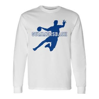 Gummersbach Handball Team Club Fan Nrw Blue Gray Langarmshirts - Seseable