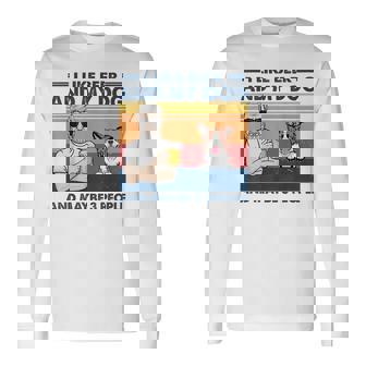 Me Gusta La Cerveza Y Talez 3 Personas Red Border Collie Dog Grandpa Camiseta de manga larga - Regaloses