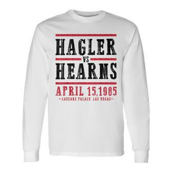 Hagler Vs Hearns Boxing Caesars Palace Las Vegas Long Sleeve T-Shirt - Thegiftio UK