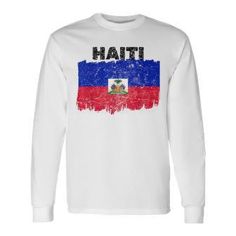 Haiti Haitian Flag Day Haitian Pride Long Sleeve T-Shirt | Mazezy