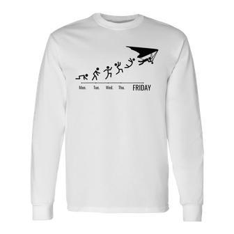 Hang-Gliding Delta-Glider Delta-Gliding Weekend Hang-Glider Long Sleeve T-Shirt - Monsterry DE