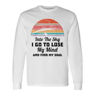 Hang Gliding Into The Sky I Go To Find My Soul Long Sleeve T-Shirt - Monsterry AU