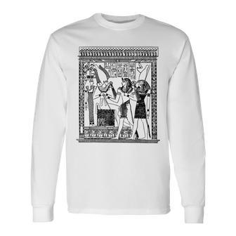 Hathor Ancient Egypt Egyptian God Graphic Long Sleeve T-Shirt - Monsterry DE