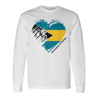 Heart For The Bahamas Bahamas Strong Apparel Long Sleeve T-Shirt - Monsterry UK