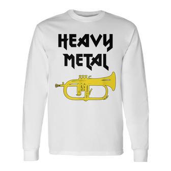 Heavy Metal Flugelhorn Flugelhorn Long Sleeve T-Shirt - Monsterry CA