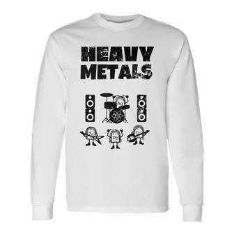 Heavy Metals Periodic Table Elements Rock Band Long Sleeve T-Shirt - Monsterry AU