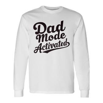 Herren Dad Life Dad Mode Aktiviertes Zitatatertag Papa Bod Raglan Langarmshirts - Geschenkecke