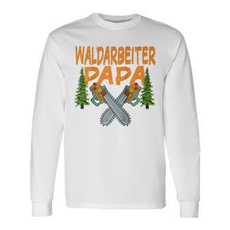 Herren Waldarbeiter Papa Baumfäller Bäume Fällen Im Wald Raglan Langarmshirts - Geschenkecke