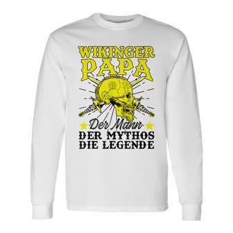 Herren Wikinger Papaateratertag Mann Mythos Legendeiking Langarmshirts - Geschenkecke