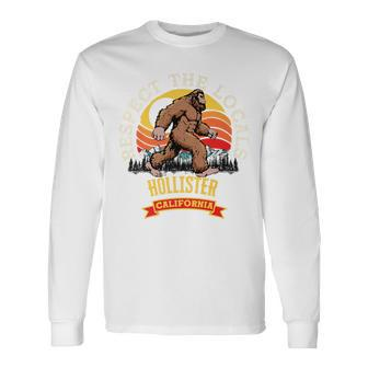 Hollister California Repect The Locals Retro Bigfoot Long Sleeve T-Shirt - Monsterry CA