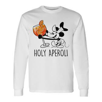 Holy Aperoli X Mouse Spritz Club Hallöchen Aperölchen White Langarmshirts - Seseable