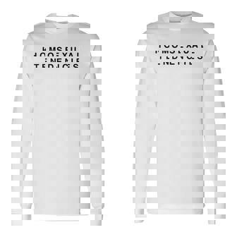 Homosexual Tendencies Gay Pride Lesbian Lgbt Long Sleeve T-Shirt - Seseable
