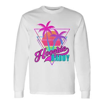 Hoochie Daddy Beach Club Retro Summer Tropical Gym & Fitness Long Sleeve T-Shirt - Monsterry AU