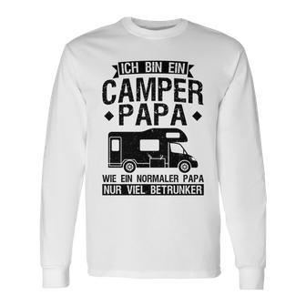 Ich Bin Ein Wohnmobil Papa Camper Papa Gray Langarmshirts - Geschenkecke