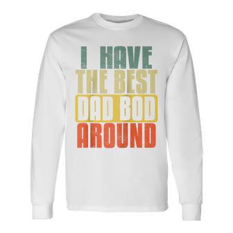 Ich Habe Den Besten Papa Bod Rund Um intage Father's Day Raglan Langarmshirts - Geschenkecke