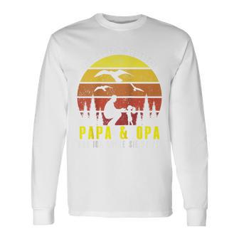 Ich Habe Zwei Titel Papa & Opa Und Ich Rocke Sie Beide Raglan Langarmshirts - Geschenkecke