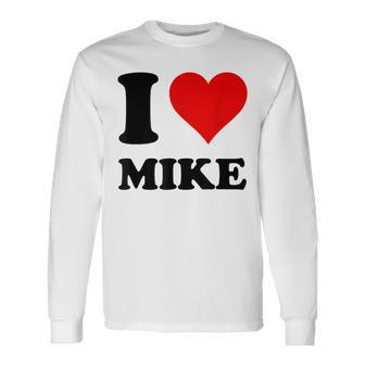 Ich Liebe Mike Langarmshirts - Seseable