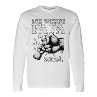 Ich Werde Papa 2024 Baby Ankündigung Papa 2024 Langarmshirts - Geschenkecke