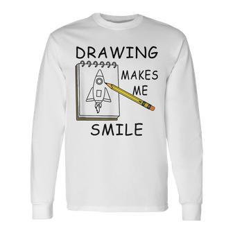 Illustrator Drawing Sketching er Long Sleeve T-Shirt - Monsterry UK